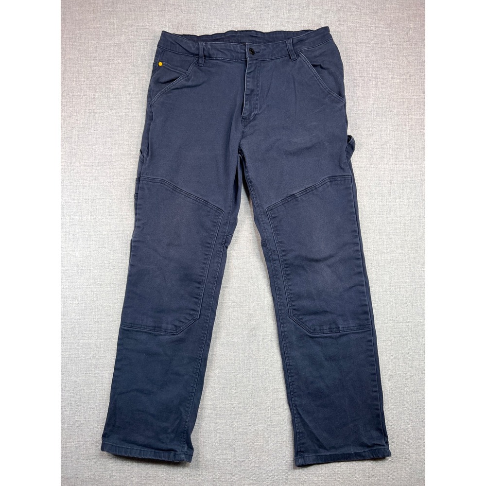 Caterpillar CAT Double Knee Work Pants‎ Men 36x30 Navy Utility Rugged Streetwear